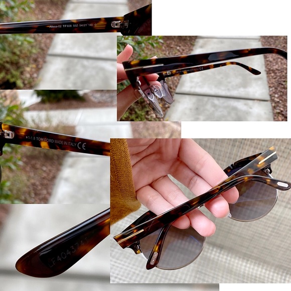 NWT Tom Ford Alissa 54mmSunglasses,Havana Gradient - Picture 7 of 8